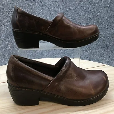 BOC Born Concept Shoes Womens 8 M Nadiyya Clogs Slip On C80848 Brown Leather • $17.49