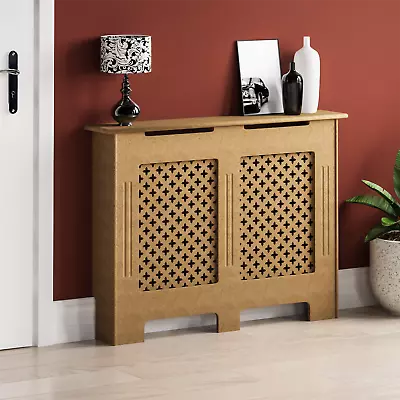 SALE Radiator Cover Medium Modern Cabinet Shelf MDF Grill Furniture Unfinished  • £29.40