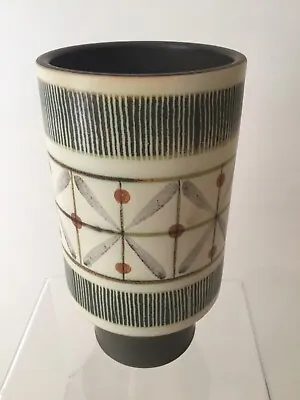 £25 • Buy Vintage Langley Mill Pottery Sycamore Hand Painted 1960's Cylinder Vase