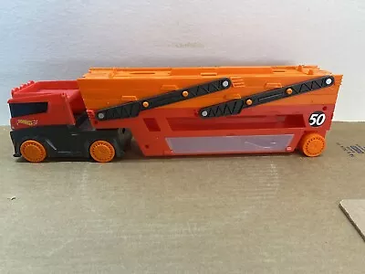 Hot Wheels Mega Big Hauler Truck Transporter 6 Expandable Levels HOLDS 50 CARS • $11