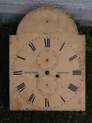 LONGCASE GRANDFATHER CLOCK 8 Day Dial +movement 12x16+1/4 • £85