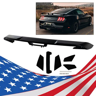 For 2015-2022 Ford Mustang S550 GT Style Rear Trunk Spoiler Wing Glossy Black  • $67.49