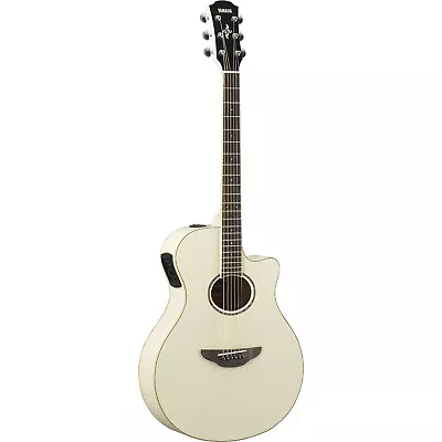 Yamaha APX600VW Thinline Acoustic Electric Guitar Vintage White • $299.99