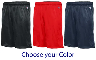 Champion Men's Athletic Long Mesh Gym Shorts 9  Small • $13.99