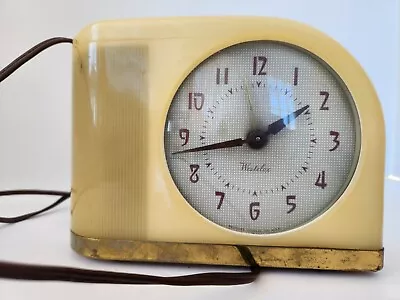 Vintage Westclox Moonbeam Art Deco Bakelite Alarm Clock For Parts • $25