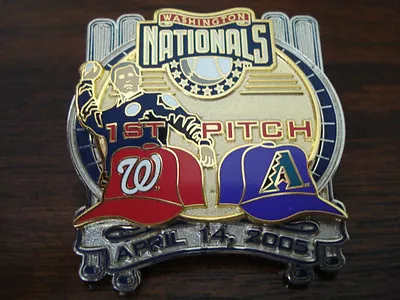 Washington Nationals 1st Pitch Pin Numbered To 300 Comes In A Leather Like Case • $12.99