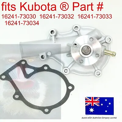 Fits Kubota Water Pump KX41-2 F2100 F2400 F2560 F3680 FZ2100 FZ2400 BX660 U25S • $178.89