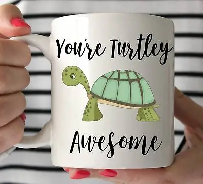 $26.99 • Buy Turtle Gifts For Her Turtley Awesome Mug Turtle Lover Gift For Him Valentines