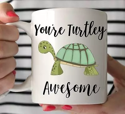 $26.99 • Buy Turtle Gifts For Her Turtley Awesome Mug Turtle Lover Gift For Him Valentines