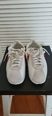Nike Cortez Vintage Nylon Sneakers Shoes White  Forrest Gump  US 10.5 • $300