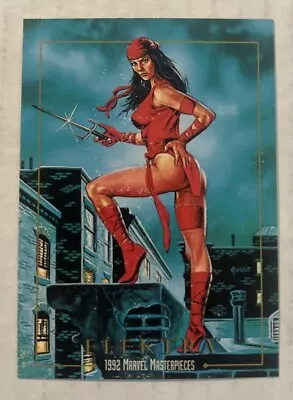 1992 MARVEL MASTERPIECES # 22 Elektra ( Damaged ) • $0.99