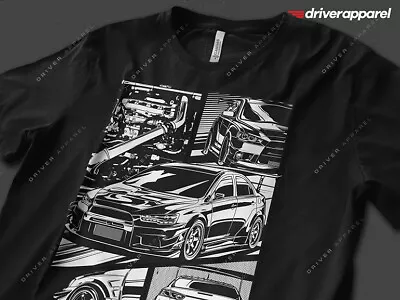 The Original Driver Apparel Mitsubishi Lancer Evolution X Shirt - Evo X Rally • $22.95