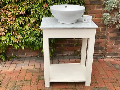 Neptune Style Marble Countertop Washstand With Sink 64cm Wide • £250