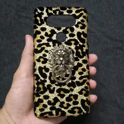 For Phones 3D Bling Deluxe Shiny Leopard Lion Head Finger Holder Back Hard Case • $8.91