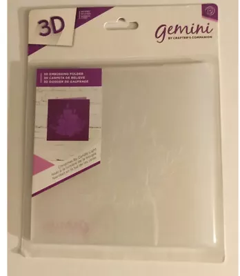 Gemini  Crafters Companion  6x6  3D Embossing Folder ~ Christmas By Candle Light • £4.99