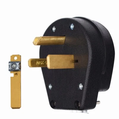 $11.99 • Buy NEMA 6-50P Plug, Straight Blade Heavy Duty Angle Plug, 30 Amp 50 Amp 250V, MICMI