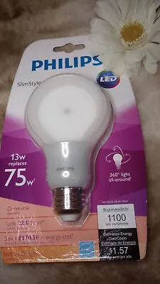 Philips Slim Style 13w Replaces 75w Soft White Light Dimmable LED Bulb  • $11.50