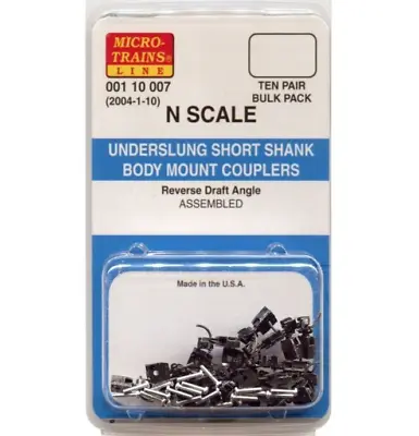 Micro Trains N Scale Kato Assembled Underslung Short Shank BMC 10 Pr 001 10 007 • $52.23