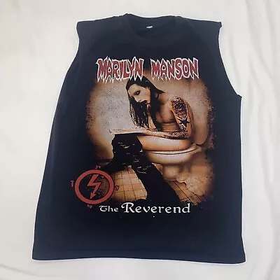 Vintage Marilyn Manson T-Shirt 90s Reverend Toilet Rock Concert Tour Tee Mens Lg • $144.97