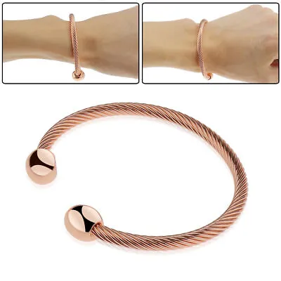 Men Women Magnetic Copper Bracelet Therapy Arthritis Healing Energy High Quality • $7.39