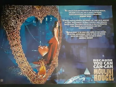 Moulin Rouge Rare Original Promo Poster Ad Framed! • $120.90