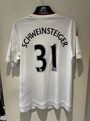 Adidas MANCHESTER UNITED 2015/16 Away Shirt With Schweinsteiger 31 • £25