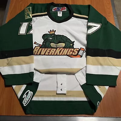 Game Worn Authentic Kevin Harris Memphis Riverkings CHL Hockey Jersey Used 56 • $285