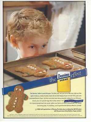 2002 Domino Sugar Effect Little Boy Gingerbread Men Vtg Print Ad Advertisement • $8.98