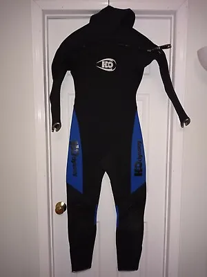 Men's Medium H2Odessey 5mm Hooded Wetsuit Front Zip Semi Dry • $80