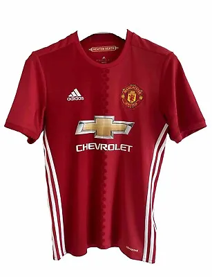 Adidas Manchester United 2016-17 Home Football Shirt S MUFC 9 Zlatan Ibrahimovic • £26.99