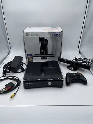 $99 • Buy Microsoft Xbox 360 S Slim Console 250GB Model 1439 Bundle Set Kit With Box