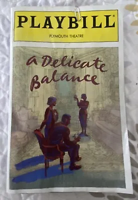 Edward Albee Delicate Balance 1996 Playbill Plymouth Theater Rolex Watch Ad • $10.99