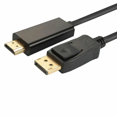 3FT Display Port To HDMI Cable Cord DP To HDMI Cable Adapter Gold Plated HD US • $6.99