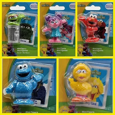 Just Play Sesame Street Set Of Five 2-3  Mini Figs Big Bird Oscar  Elmo++! • $16.98