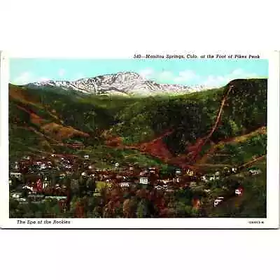 The Spa Of The Rockies Manitou Springs Colorado Vintage Postcard • $5.89