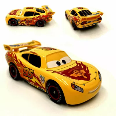 Disney Pixar Cars Yellow Lightning McQueen No.95 Small Car Vehicle Diecast Toy • $12.99