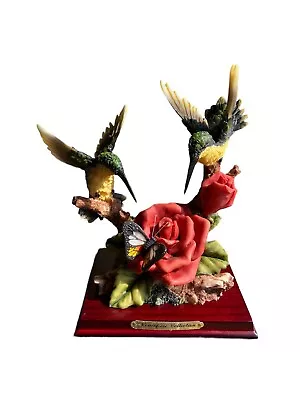 Motiflori Italina Design.. Statuary Humming Birds Inflight  6 1/2  X 9” Resin • $29.99
