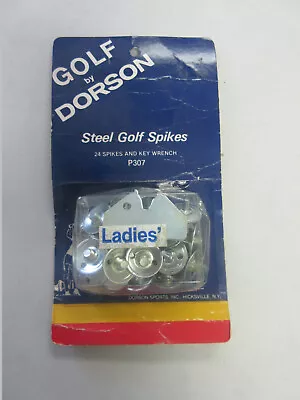 BRAND NEW Dorson Steel Golf Shoes Replacement Spikes 24 Spikes Lady Vintage • $6
