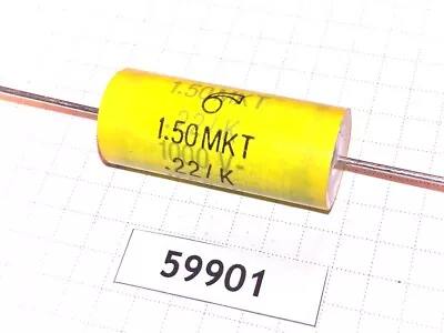 220nF 1000V 250VAC 10% Mallory 150 1.50MKT Polyester Film Axial Capacitor • $2.95