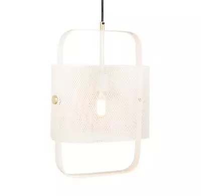 Tov Furniture 40 Watts Klaus Vintage Decorative Large Pendant Lighting In White • $40.87