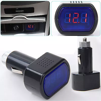 Digital LED Auto Car Cigarette Lighter Volt Voltage Gauge Meter Monitor 12V/24V • $6.99