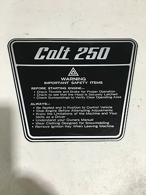 NOS Polaris 74 Colt 250 Gas Tank Decal Vintage Snowmobile 7071294 • $42