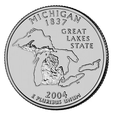 2004 P - Michigan - State Quarter • $2.15