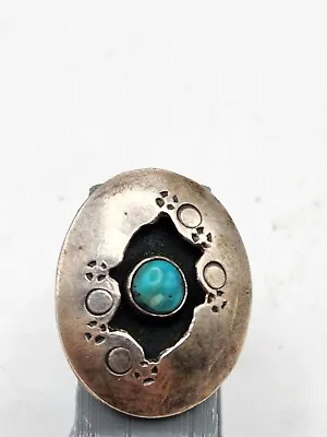 Vintage Navajo Turquoise Ring Size 8 1/2 • $54.95