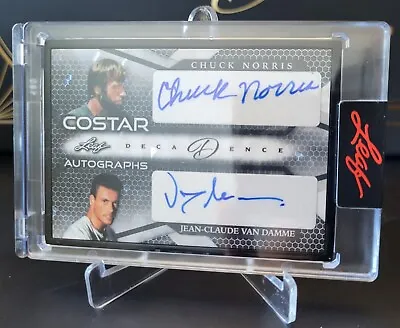 2023 Leaf Decadence Costar Autographs Chuck Norris Jean-Claude Van Damme /7 Auto • $599.99