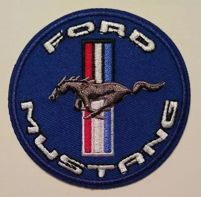 Ford Mustang Emblem~Embroidered Patch~Car Truck Auto~3  Round~Iron Or Sew On • $4.65