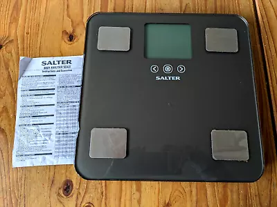 Salter Max Body Analyser Scales Dark Silver Bathroom Scales 78 X 95mm • £18.99