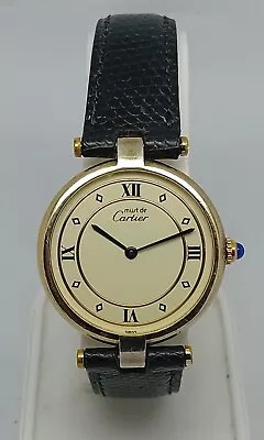 Must De Cartier 925 Vendome Vermeil Quartz 30mm Unisex Watch • $499