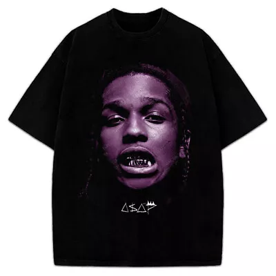 ASAP Rocky T-Shirt Asap Mob 90's Hip Hop Tour Concert Style Merch Custom Tee • $25.95