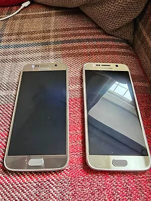 2 X Samsung Galaxy Smartphones Good Condition Faulty Damaged • £10